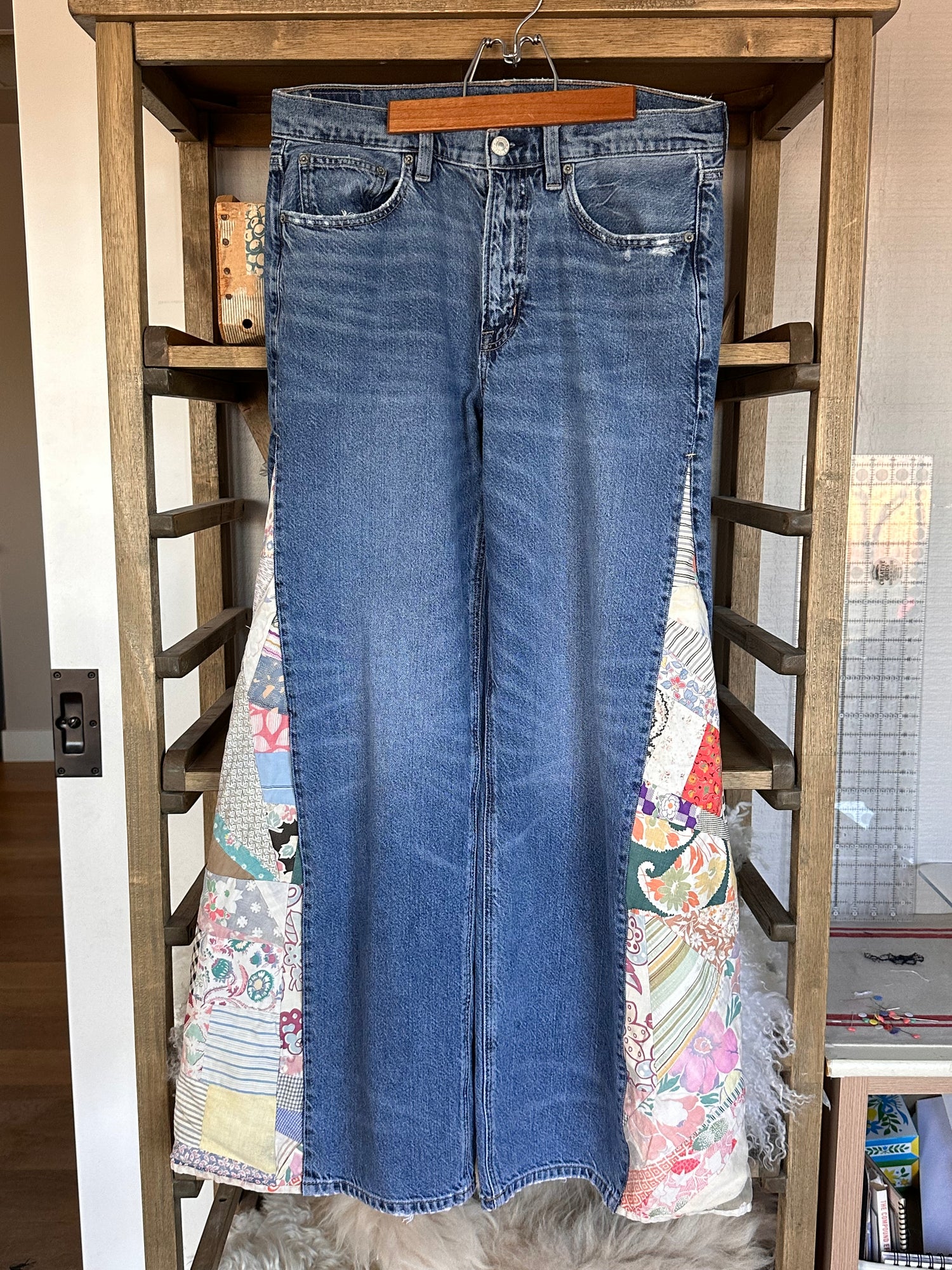 Upcycled Quilt Jeans