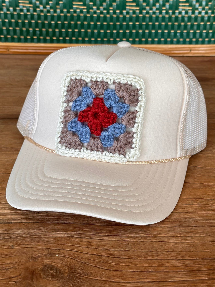 Granny Square Trucker Hats