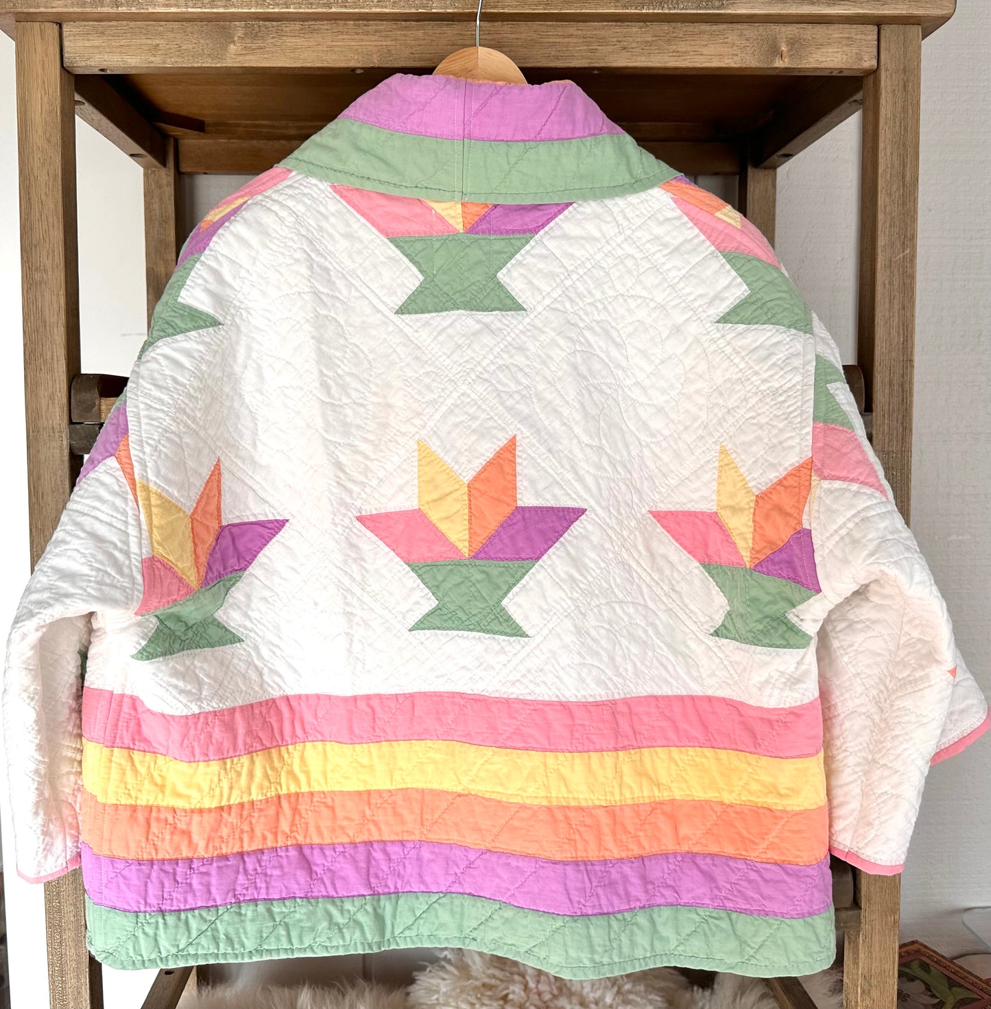 Spring Flowers Shawl Coat
