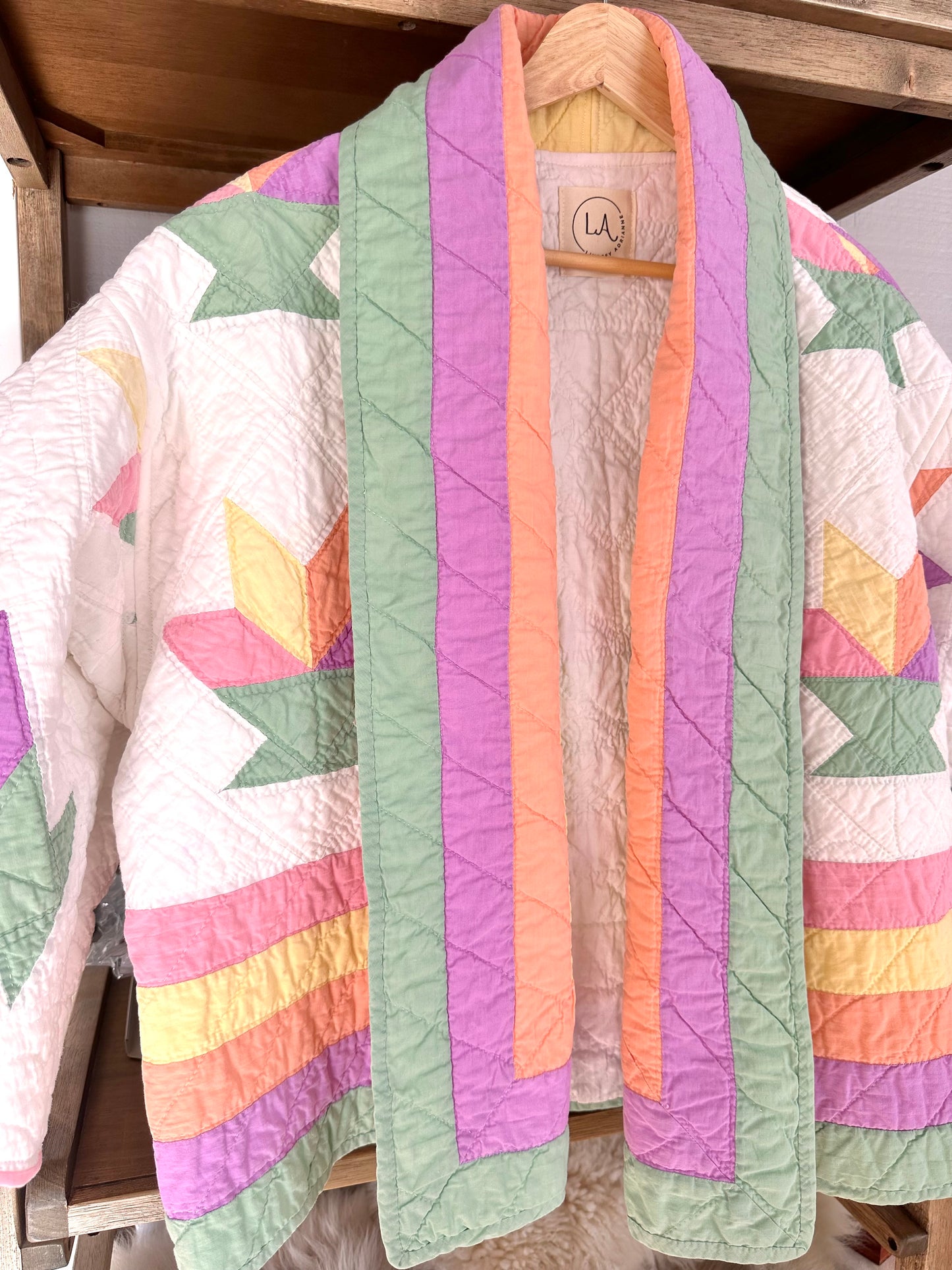 Spring Flowers Shawl Coat